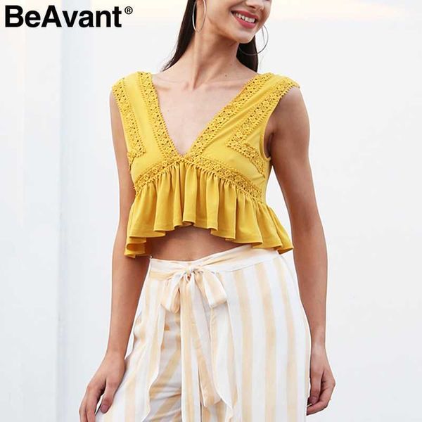 beavant v neck backless tank women ruffle short lace shirt camisole tank summer sweat streetwear casual crop 210709, White
beavant v neck backless tank women ruffle short lace shirt camisole tank summer sweat streetwear casual crop 210709, White