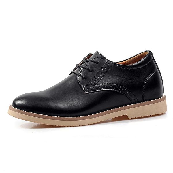 dress shoes high heel men 100% genuine leather luxury men's business casual classic gentleman 7cm, Black
dress shoes high heel men 100% genuine leather luxury men's business casual classic gentleman 7cm, Black