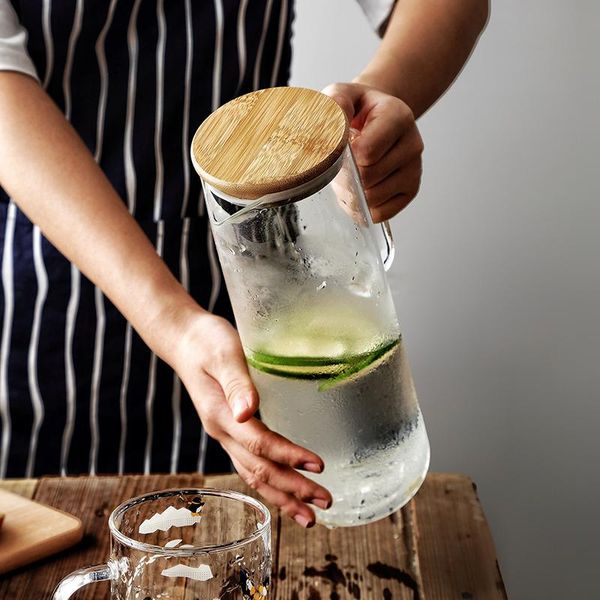 japanese style bamboo cover glass jug heat-resistant explosion-proof household kettle large capacity juice cold drink pot wine glasses
japanese style bamboo cover glass jug heat-resistant explosion-proof household kettle large capacity juice cold drink pot wine glasses