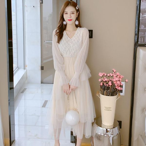 patchwork women dress full sleeve lace mesh high waist dresses image color belt 8276 casual, Black;gray
patchwork women dress full sleeve lace mesh high waist dresses image color belt 8276 casual, Black;gray