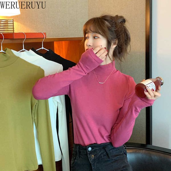 werueruyu women spring korean version sweater women half high collar long sleeve bottoming shirt sweater women 210608, White;black
werueruyu women spring korean version sweater women half high collar long sleeve bottoming shirt sweater women 210608, White;black