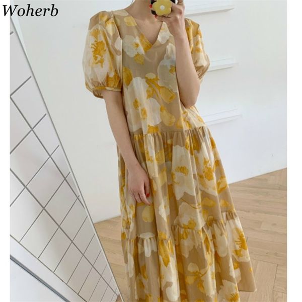 vintage woman dress v neck women summer maxi dresses holiday beach korean robe female flower chiffon vestidos mujer 210519, Black;gray
vintage woman dress v neck women summer maxi dresses holiday beach korean robe female flower chiffon vestidos mujer 210519, Black;gray