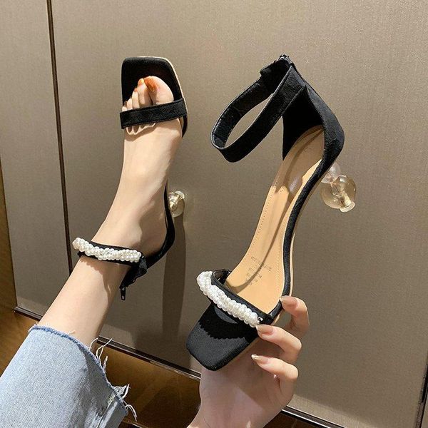 sandals summer style black temperament high heels fashion all-match square toe pearl one word belt women's shoes
sandals summer style black temperament high heels fashion all-match square toe pearl one word belt women's shoes