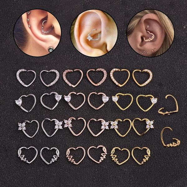 other heart steel small nose rings mixed color body clips hoop for women men cartilage piercing jewelry, Slivery;golden
other heart steel small nose rings mixed color body clips hoop for women men cartilage piercing jewelry, Slivery;golden