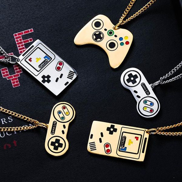 pendant necklaces jewelry for neck men's chain on chains stainless steel game necklace hip hop guitar, Silver
pendant necklaces jewelry for neck men's chain on chains stainless steel game necklace hip hop guitar, Silver