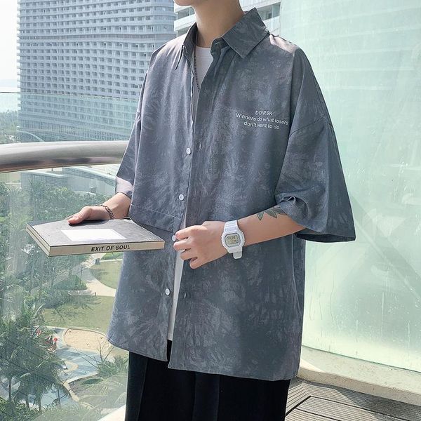 men's casual shirts summer print shirt men korean fashion loose harajuku streetwear single-breasted short-sleeved -5xl, White;black
men's casual shirts summer print shirt men korean fashion loose harajuku streetwear single-breasted short-sleeved -5xl, White;black