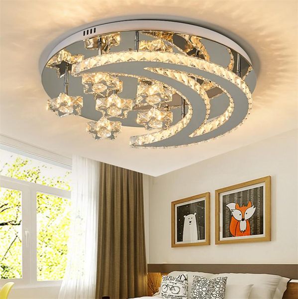 ceiling lights crystal bedroom lamp creative star moon children's dining room light pendent lighting remote dimming
ceiling lights crystal bedroom lamp creative star moon children's dining room light pendent lighting remote dimming