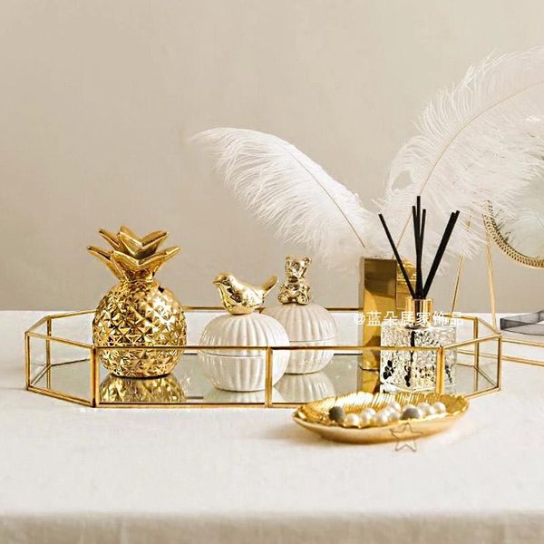 kitchen storage & organization nordic luxury ins style gold cosmetics glass tray rectangular home tea cup dessert table ornaments
kitchen storage & organization nordic luxury ins style gold cosmetics glass tray rectangular home tea cup dessert table ornaments
