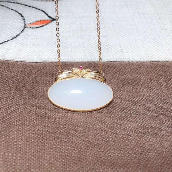 lockets 18k gold and tian baiyu clavicle chainh20#, Silver