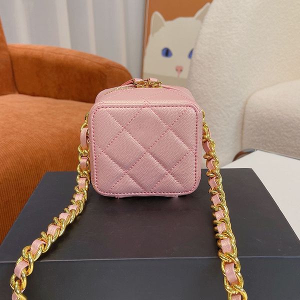 classic mini vanity box zipper caviar bags quilted calfskin genuine leather tiny box cosmetic case with chain crossbody shoulder luxurt desi
classic mini vanity box zipper caviar bags quilted calfskin genuine leather tiny box cosmetic case with chain crossbody shoulder luxurt desi