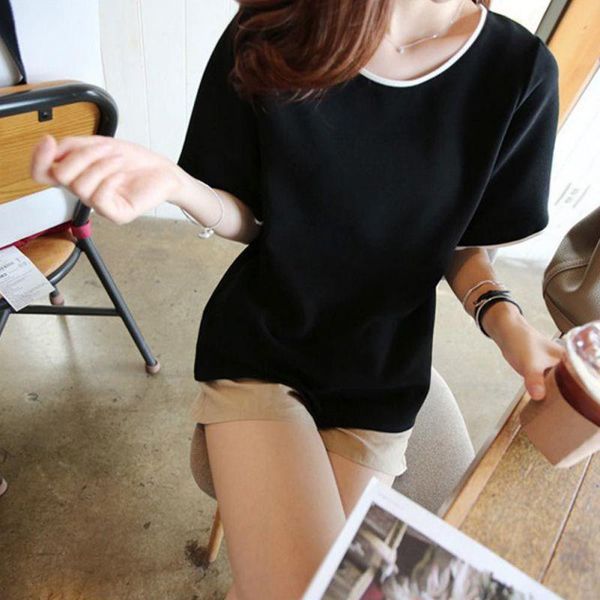 women's t-shirt summer fashion women t shirt short sleeve o-neck casual korean style solid color, White
women's t-shirt summer fashion women t shirt short sleeve o-neck casual korean style solid color, White
