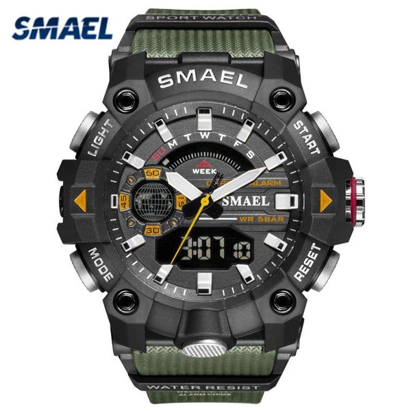 wristwatches smael led quartz wristwathes men watch army green big dial resist sport watches waterproof military man digital, Slivery;brown
wristwatches smael led quartz wristwathes men watch army green big dial resist sport watches waterproof military man digital, Slivery;brown