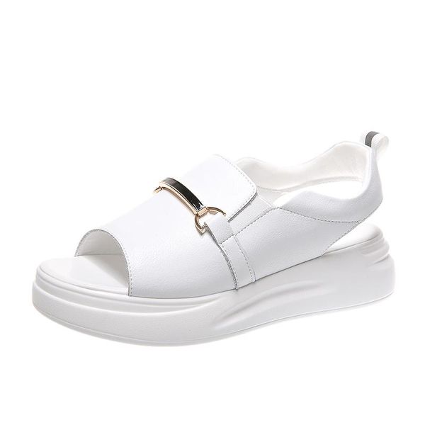 sandals women's summer 2021 mid-heel thick-soled increased white soft-soled fish mouth student flat casual leather shoes, Black
sandals women's summer 2021 mid-heel thick-soled increased white soft-soled fish mouth student flat casual leather shoes, Black