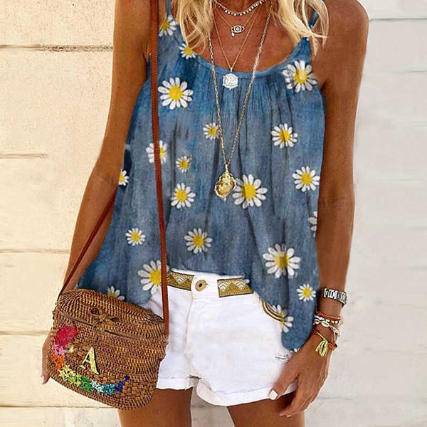 2021 summer loose suspender chrysanthemum hanging neck blue lotus leaf printed suspender, White
2021 summer loose suspender chrysanthemum hanging neck blue lotus leaf printed suspender, White