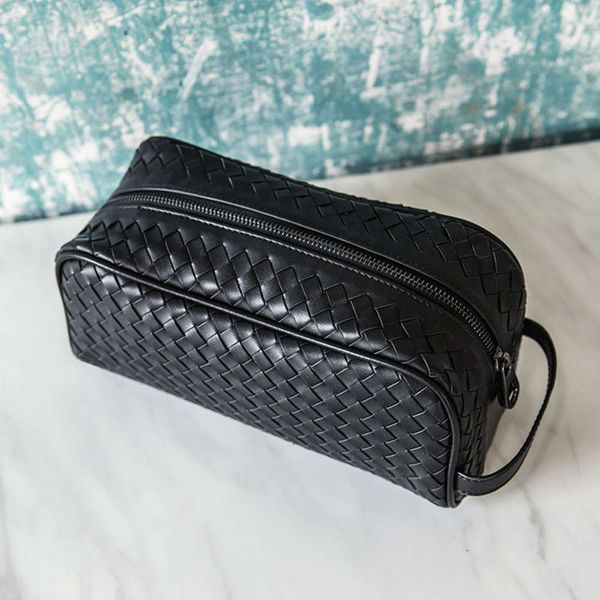 cosmetic bag storage bagcosmetic bags cases 100% leather men clutch weaving large capacity zipper fashion simple storage luxury brand handba
cosmetic bag storage bagcosmetic bags cases 100% leather men clutch weaving large capacity zipper fashion simple storage luxury brand handba