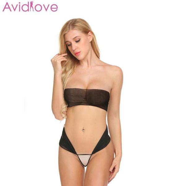 bras sets avidlove women lingerie strapless set erotic transparent bikini exotic bra through see babydoll wrapped chest, Red;black
bras sets avidlove women lingerie strapless set erotic transparent bikini exotic bra through see babydoll wrapped chest, Red;black