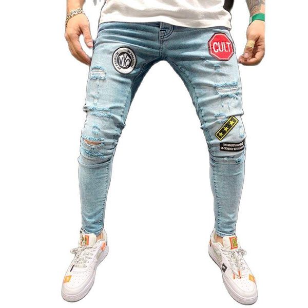 men's jeans 2021jeans autumn european code embroidery hole torn fashion casual slim blue black hip hop large size
men's jeans 2021jeans autumn european code embroidery hole torn fashion casual slim blue black hip hop large size