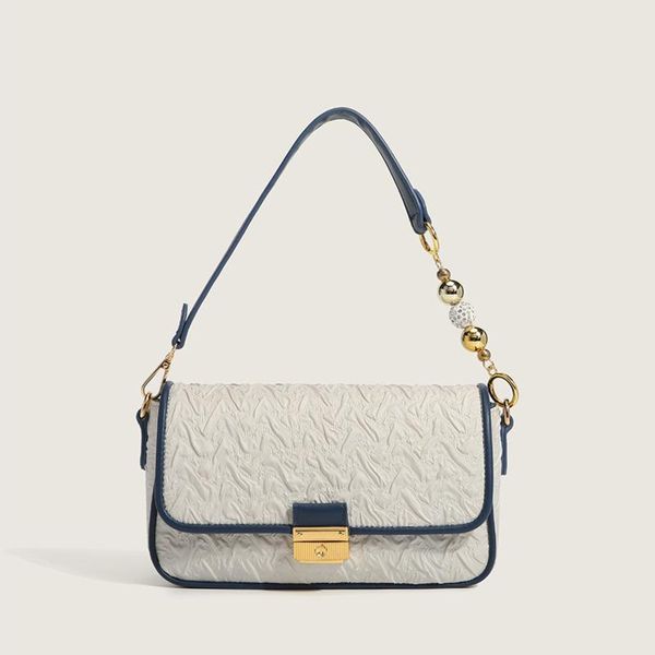evening bags underarm handbags for women 2021 fashion messenger bag transfer bead pleated versatile one shoulder and purses