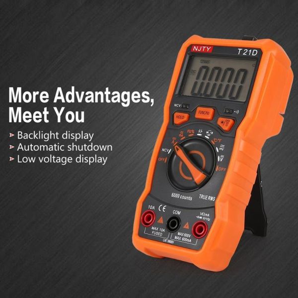 multimeters digital multimeter t21c dc/ac voltage current meter handheld ammeter ohm diode ncv tester 2000 counts multitester
multimeters digital multimeter t21c dc/ac voltage current meter handheld ammeter ohm diode ncv tester 2000 counts multitester