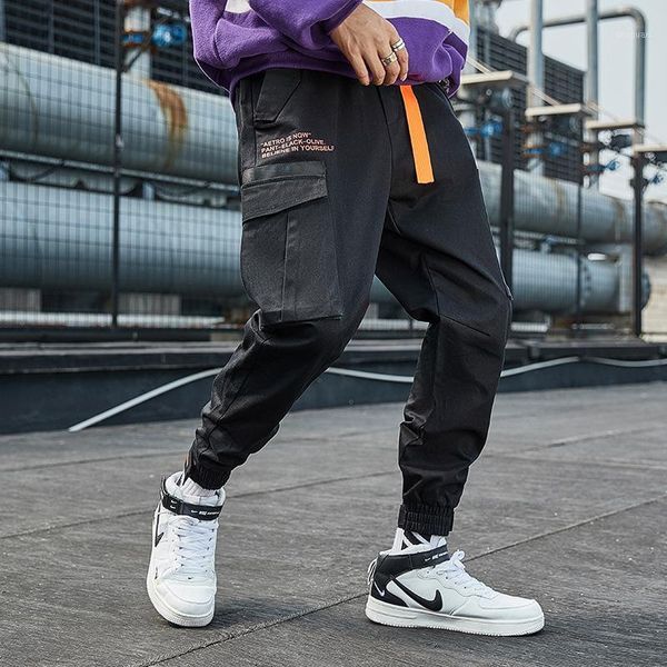 men's pants pockets hip hop cargo mens streetwear harajuku casual ribbons male harem trousers joggers sweatpants, Black
men's pants pockets hip hop cargo mens streetwear harajuku casual ribbons male harem trousers joggers sweatpants, Black