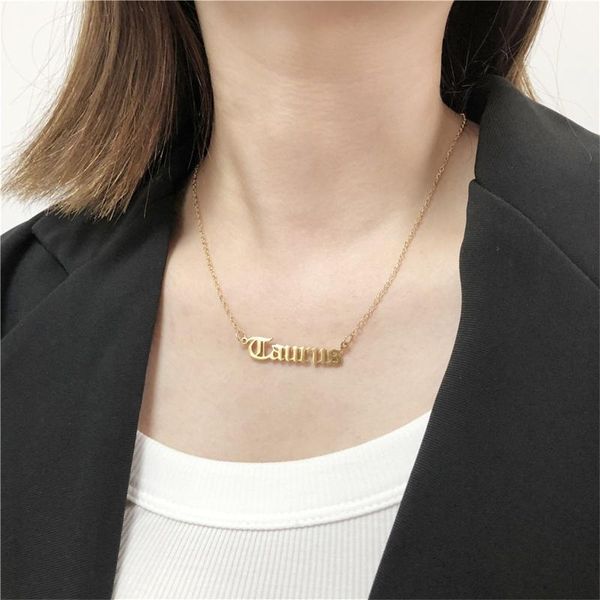 chains zircon letter constellation necklace for women stainless steel gold 12 zodiac necklaces choker alphabet jewelry bijoux femme, Silver
chains zircon letter constellation necklace for women stainless steel gold 12 zodiac necklaces choker alphabet jewelry bijoux femme, Silver