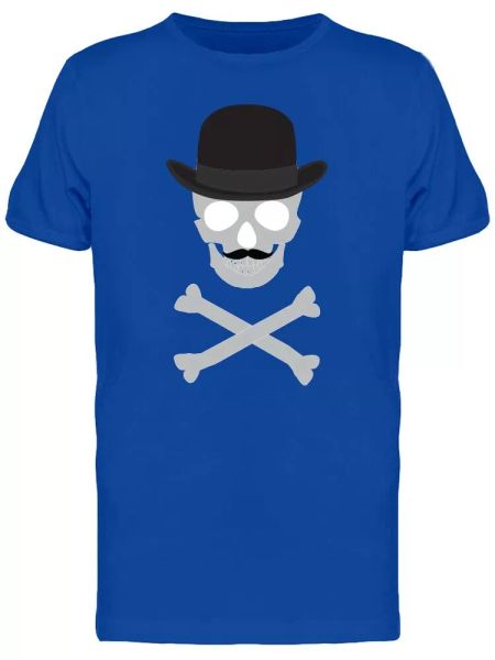 Skull With Moustache & Hat Men's Tee -Image by Shutterstock, White;black
Skull With Moustache & Hat Men's Tee -Image by Shutterstock, White;black