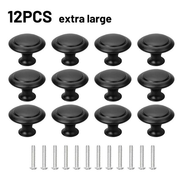 craft tools 12pcs black stainless steel round cupboard knobs with screw for kitchen furniture hardware
craft tools 12pcs black stainless steel round cupboard knobs with screw for kitchen furniture hardware