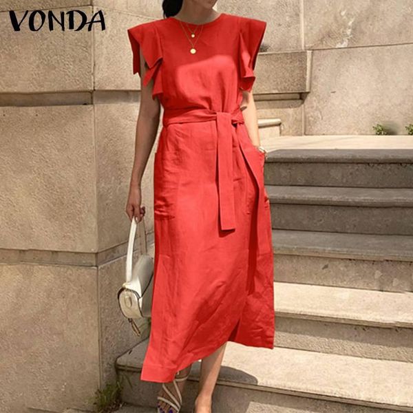 casual dresses 2021 plus size vonda summer women ruffled dress stylish sleeveless long sundress bohemian party vestidos belted 5xl, Black;gray
casual dresses 2021 plus size vonda summer women ruffled dress stylish sleeveless long sundress bohemian party vestidos belted 5xl, Black;gray