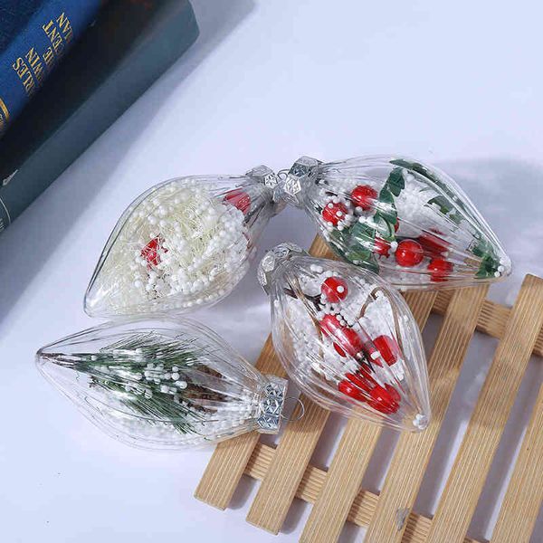 new olive shaped green plant transparent ball christmas decorations children's small gift package
new olive shaped green plant transparent ball christmas decorations children's small gift package