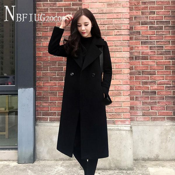women's jackets 2021 autumn winter korean temperament slim women coat black woolen female overcoat, Black;brown
women's jackets 2021 autumn winter korean temperament slim women coat black woolen female overcoat, Black;brown