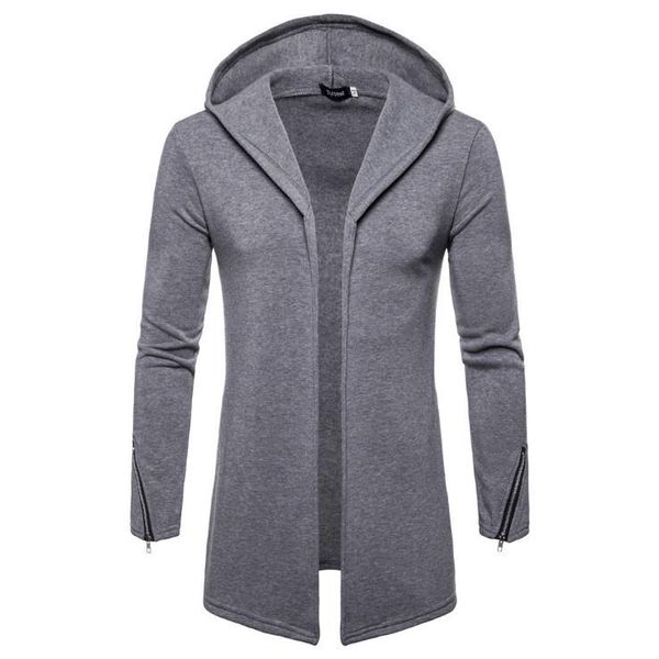 men's hoodies & sweatshirts hoodie long men cardigan coat autumn winter solid color windproof male streetwear outerwear europe size, Black
men's hoodies & sweatshirts hoodie long men cardigan coat autumn winter solid color windproof male streetwear outerwear europe size, Black