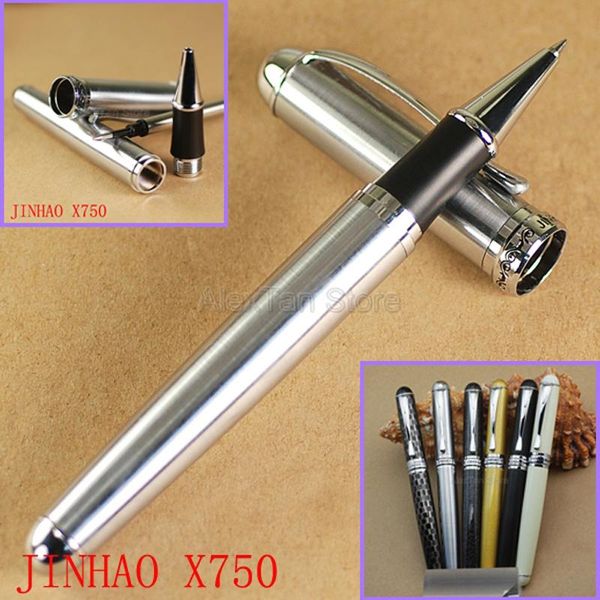 jinhao x750 metal roller ball pen smooth refill superior lacquer with silver clip multicolor for choice office & school pens ballpoint, Blue;orange
jinhao x750 metal roller ball pen smooth refill superior lacquer with silver clip multicolor for choice office & school pens ballpoint, Blue;orange