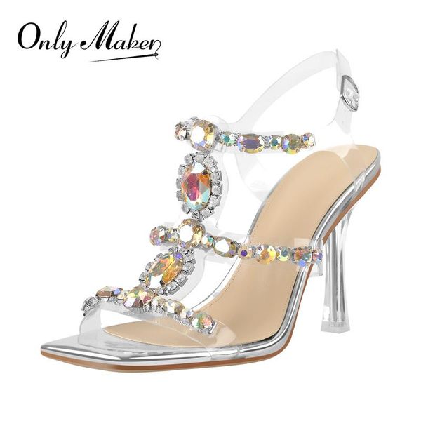 dress shoes onlymaker summer lace-up sandals square toe silver gold crystal bordered pvc band ankle buckle clear metal high heel bling, Black
dress shoes onlymaker summer lace-up sandals square toe silver gold crystal bordered pvc band ankle buckle clear metal high heel bling, Black