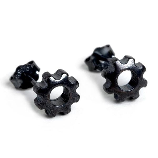 simple steampunk style earring 100% solid 925 sterling silver black gearwheel gear stud earrings punk gift jewelry, Golden;silver
simple steampunk style earring 100% solid 925 sterling silver black gearwheel gear stud earrings punk gift jewelry, Golden;silver
