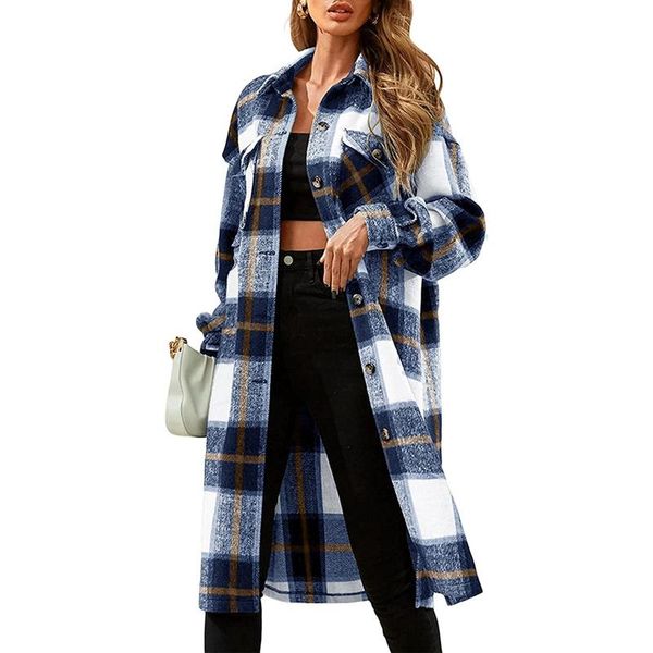 women's jackets combhasaki women casual plaid coat adults button-down long sleeve lapel outerwear with pockets, Black;brown
women's jackets combhasaki women casual plaid coat adults button-down long sleeve lapel outerwear with pockets, Black;brown