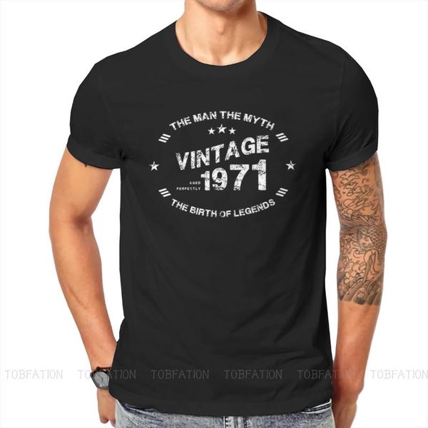 men's t-shirts vintage 1971 50th birthday gift t shirt grunge tshirt loose o-neck streetwear, White;black
men's t-shirts vintage 1971 50th birthday gift t shirt grunge tshirt loose o-neck streetwear, White;black