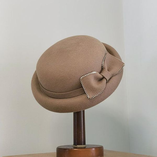 stingy brim hats autumn winter 100% wool shiny rhinestone bowknot french grace formal dinner hat ladies fedora women cloche, Blue;gray
stingy brim hats autumn winter 100% wool shiny rhinestone bowknot french grace formal dinner hat ladies fedora women cloche, Blue;gray