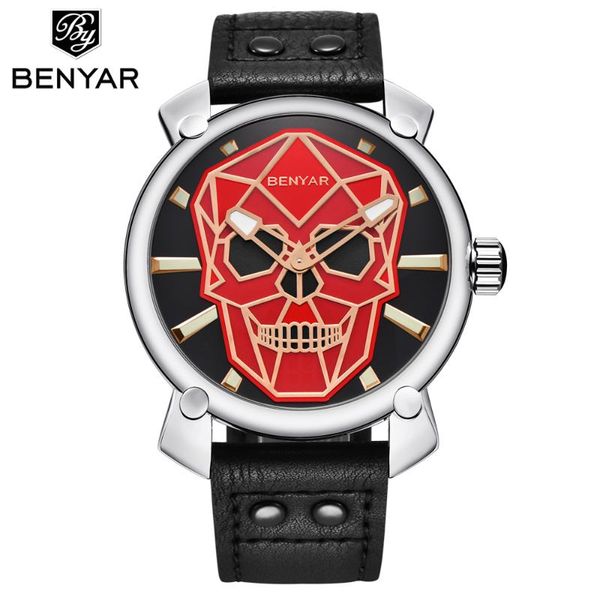 wristwatches fashion creative skull quartz watch men benyar sport military leather wrist watches for clock relogio masculino reloj hombre, Slivery;brown
wristwatches fashion creative skull quartz watch men benyar sport military leather wrist watches for clock relogio masculino reloj hombre, Slivery;brown