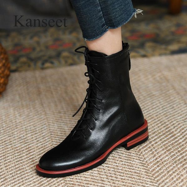 boots kanseet real leather women ankle autumn winter round toe back zipper low heels slim modern shoes black beige short
boots kanseet real leather women ankle autumn winter round toe back zipper low heels slim modern shoes black beige short