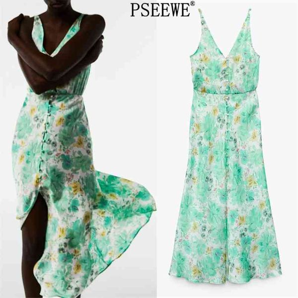 summer woman dress green floral print long women elegant v neck sleeveless midi strap party es 210519, Black;gray
summer woman dress green floral print long women elegant v neck sleeveless midi strap party es 210519, Black;gray