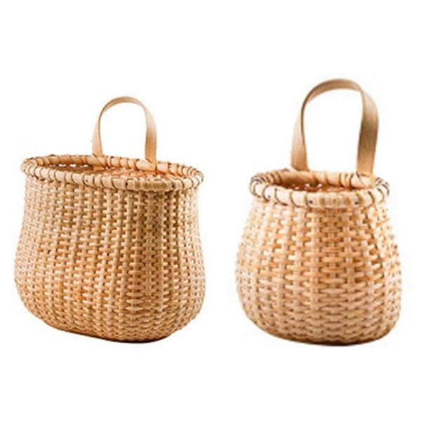 storage baskets rattan basket woven hanging bag with handle fruit and vegetable picnic wall decoration 
storage baskets rattan basket woven hanging bag with handle fruit and vegetable picnic wall decoration