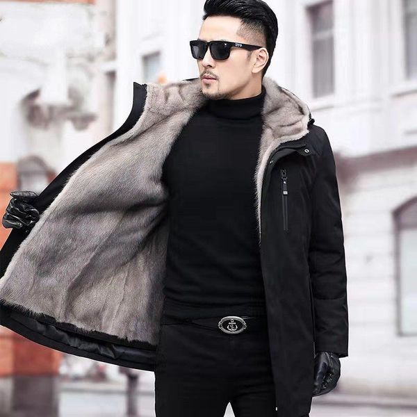 men's down & parkas winter jacket parka thicken faux fur lining coats men hooded coat to keep warm for male jaqueta de couro chaqueta y, Black
men's down & parkas winter jacket parka thicken faux fur lining coats men hooded coat to keep warm for male jaqueta de couro chaqueta y, Black