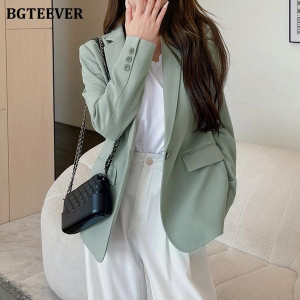 women's suits & blazers bgteever elegant one button women jackets long sleeve notched collar loose female blazer 2021 autumn outwear co, White;black
women's suits & blazers bgteever elegant one button women jackets long sleeve notched collar loose female blazer 2021 autumn outwear co, White;black