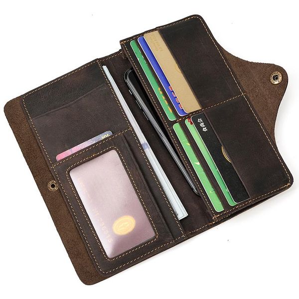 wallets crazy horse leather purse for men clutch double zipper 24 card holders vintage billetera genuine long wallet, Red;black
wallets crazy horse leather purse for men clutch double zipper 24 card holders vintage billetera genuine long wallet, Red;black