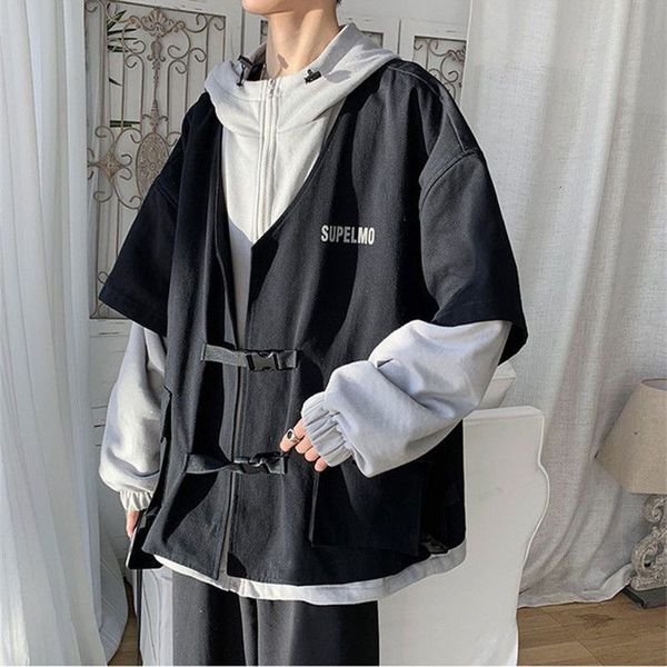 men's hoodies & sweatshirts and women's two-piece jackets, loose motorcycle clothes, multi-functional trend, hong kong style, hood, Black
men's hoodies & sweatshirts and women's two-piece jackets, loose motorcycle clothes, multi-functional trend, hong kong style, hood, Black