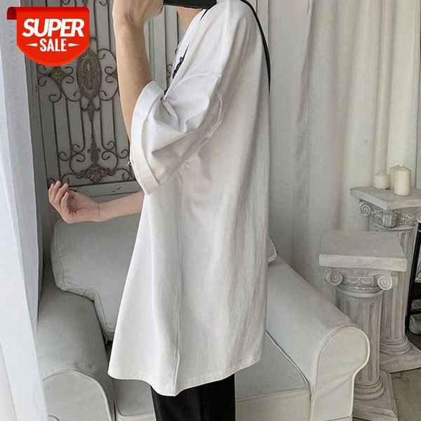solid color style short-sleeved shirt for male couples loose clothes half-sleeved t-shirt #za2h, White;black
solid color style short-sleeved shirt for male couples loose clothes half-sleeved t-shirt #za2h, White;black