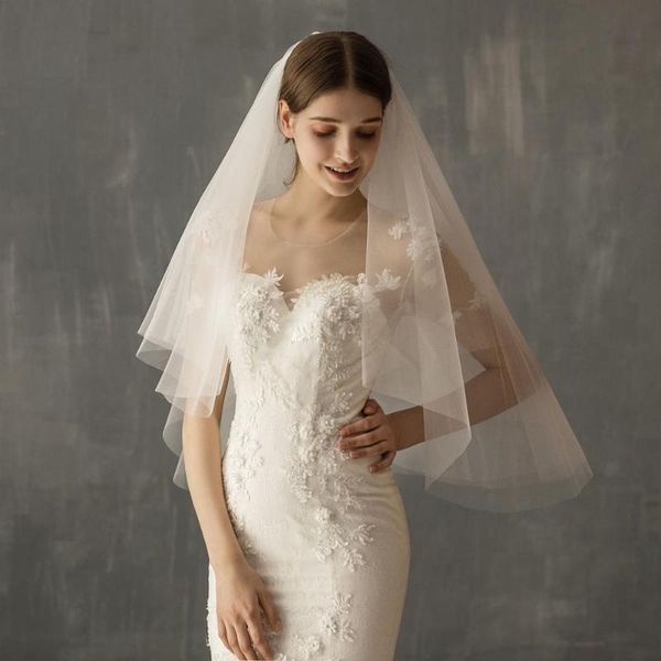 bridal veils white, beige wedding short veil with comb arrival 2021 soft tulle, Black
bridal veils white, beige wedding short veil with comb arrival 2021 soft tulle, Black