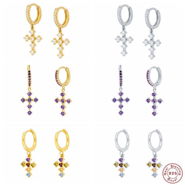 dangle & chandelier 100% real 925 sterling silver cross pendant drop earrings for women girl bling colorful zircon earring pendientes cruz
dangle & chandelier 100% real 925 sterling silver cross pendant drop earrings for women girl bling colorful zircon earring pendientes cruz
