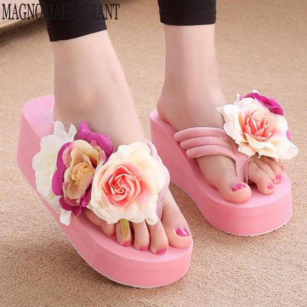 slippers summer woman shoes platform bath wedge beach flip flops high heel for women handmade flowers ladies c549, Black
slippers summer woman shoes platform bath wedge beach flip flops high heel for women handmade flowers ladies c549, Black