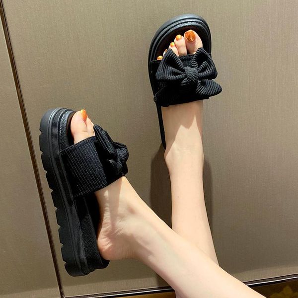 slippers women summer beach shoes med butterfly-knot luxury slides platform pantofle sabot flat designer 2021 cot, Black
slippers women summer beach shoes med butterfly-knot luxury slides platform pantofle sabot flat designer 2021 cot, Black